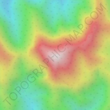 Mount Guiwan topographic map, elevation, terrain
