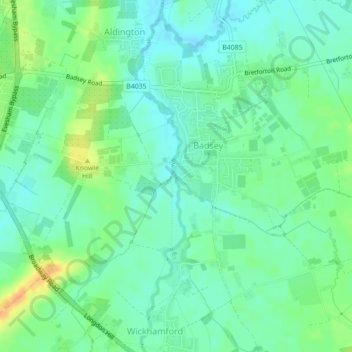 Silk Mill topographic map, elevation, terrain