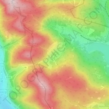 Äule topographic map, elevation, terrain