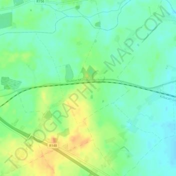 Footy's Hill topographic map, elevation, terrain