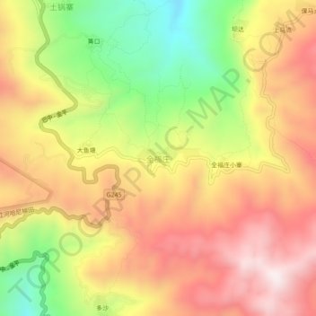 全福庄 topographic map, elevation, terrain