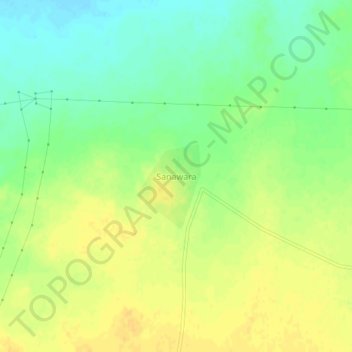Sanawara topographic map, elevation, terrain