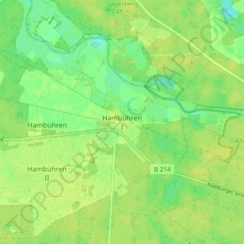 Hambühren I topographic map, elevation, terrain