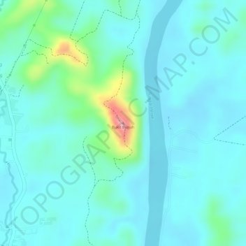 Bukit Bunuh topographic map, elevation, terrain