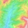 Les Gardes topographic map, elevation, terrain