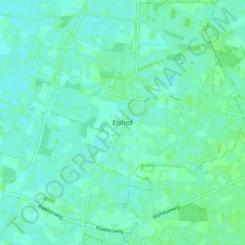 Elshof topographic map, elevation, terrain