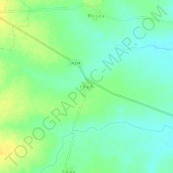 Chipdi topographic map, elevation, terrain