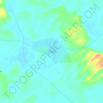 Shivkar topographic map, elevation, terrain