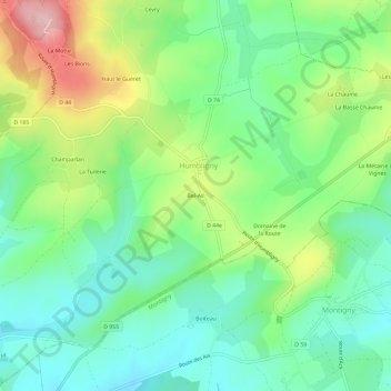 Bel-Air topographic map, elevation, terrain