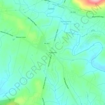 Amityville topographic map, elevation, terrain