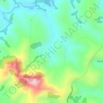 Morro Preto topographic map, elevation, terrain