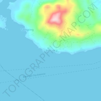 Bito-on topographic map, elevation, terrain
