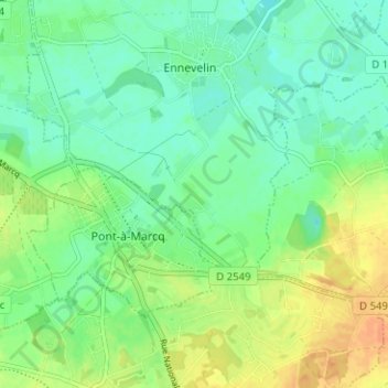 La Planque topographic map, elevation, terrain