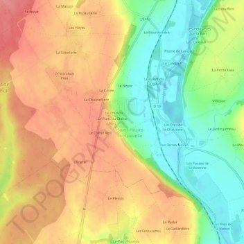 Les Crocs topographic map, elevation, terrain