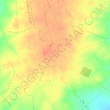 Laguna Monte topographic map, elevation, terrain