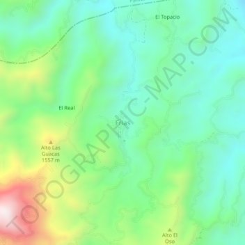 Frias topographic map, elevation, terrain