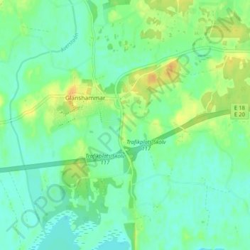 Skölv topographic map, elevation, terrain