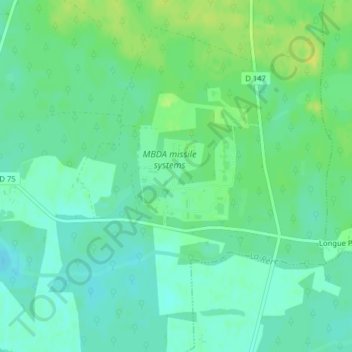 La Chaudronne topographic map, elevation, terrain