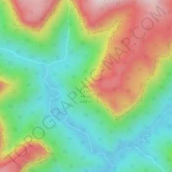 Castle Head topographic map, elevation, terrain