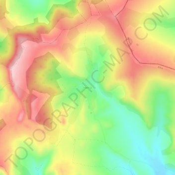 Heria topographic map, elevation, terrain