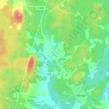 Kylahov topographic map, elevation, terrain