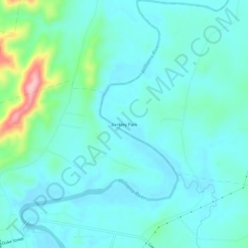 Berkley Park topographic map, elevation, terrain