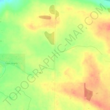 Bremner topographic map, elevation, terrain