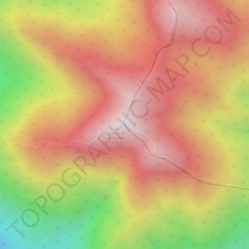 Liang East Mountain topographic map, elevation, terrain
