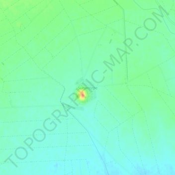 Sultantepe topographic map, elevation, terrain