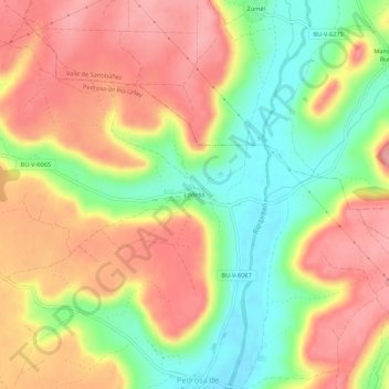 Lodoso topographic map, elevation, terrain