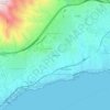 Santana topographic map, elevation, terrain