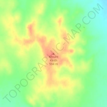 Mount Keith topographic map, elevation, terrain