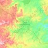 Pietermaritzburg topographic map, elevation, terrain