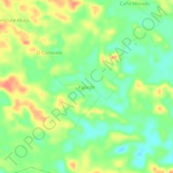 Fajardo topographic map, elevation, terrain