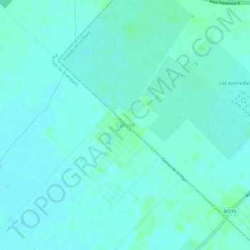 Gómez topographic map, elevation, terrain
