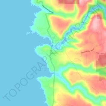 Albion topographic map, elevation, terrain