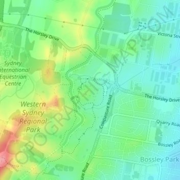 Lizard Log Park topographic map, elevation, terrain