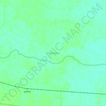 Sadullapur topographic map, elevation, terrain