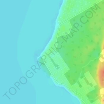 Edmore Beach topographic map, elevation, terrain
