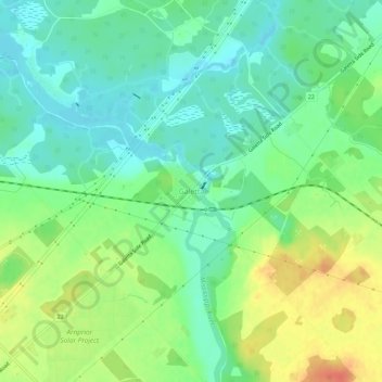 Galetta topographic map, elevation, terrain