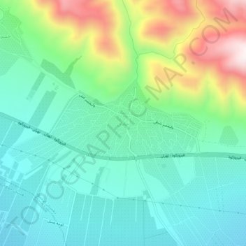 Jaban topographic map, elevation, terrain