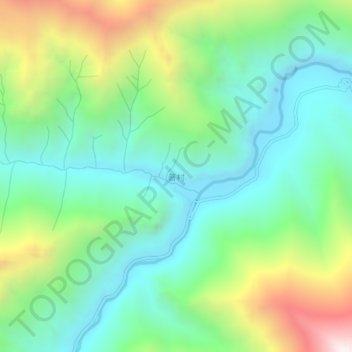 Pu topographic map, elevation, terrain