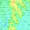 单岗湾 topographic map, elevation, terrain