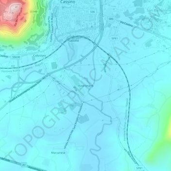 Mastronardi topographic map, elevation, terrain
