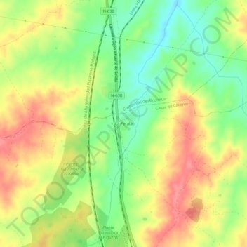 La Perala topographic map, elevation, terrain