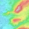 Brunn topographic map, elevation, terrain