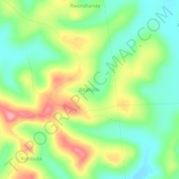 Bitahatsi topographic map, elevation, terrain