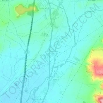 Sotopalacios topographic map, elevation, terrain