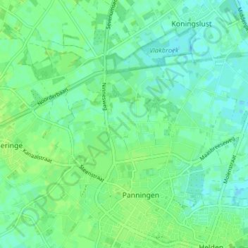 Vosberg topographic map, elevation, terrain