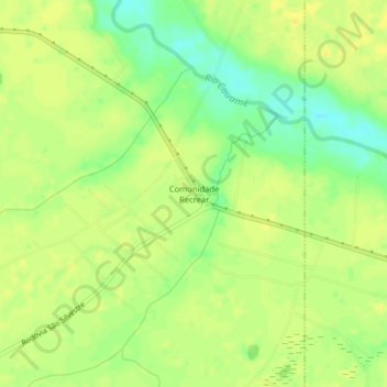 Comunidade Recrear topographic map, elevation, terrain